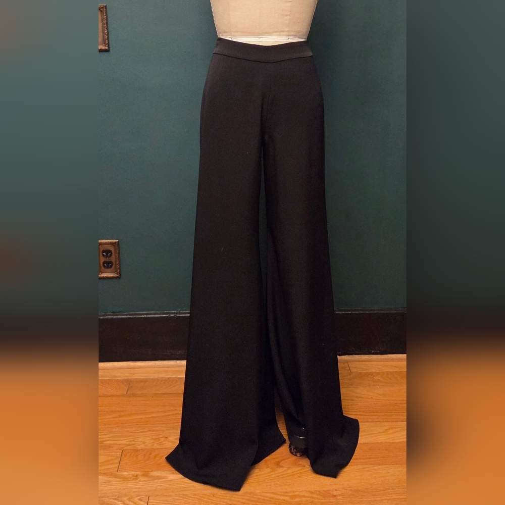 Alexis Black Wide-Leg Women's Pants